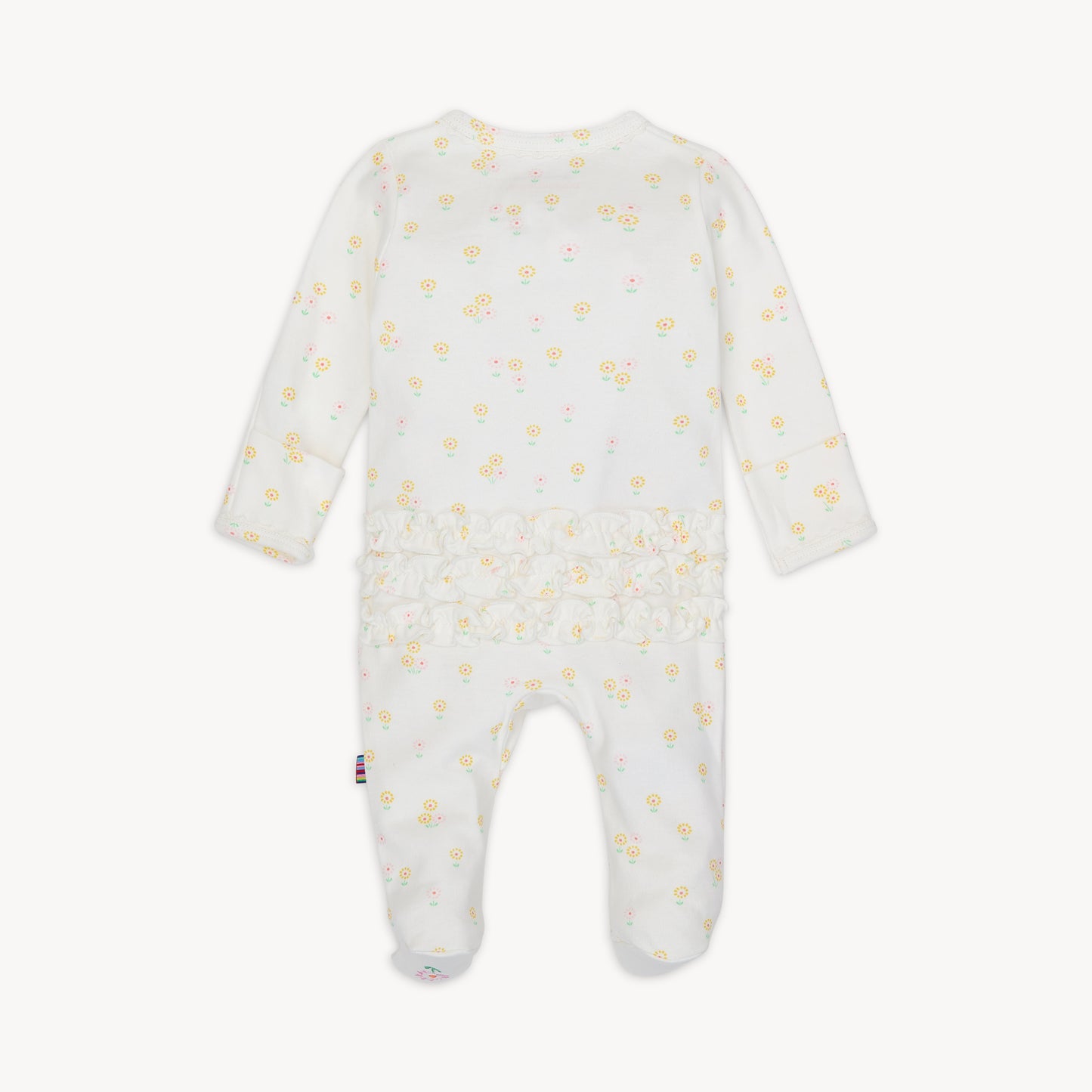 Evangeline Organic Cotton Magnetic Parent Favorite Footie with Ruffle