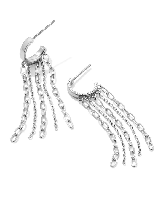 Eve Huggie Earrings Silver