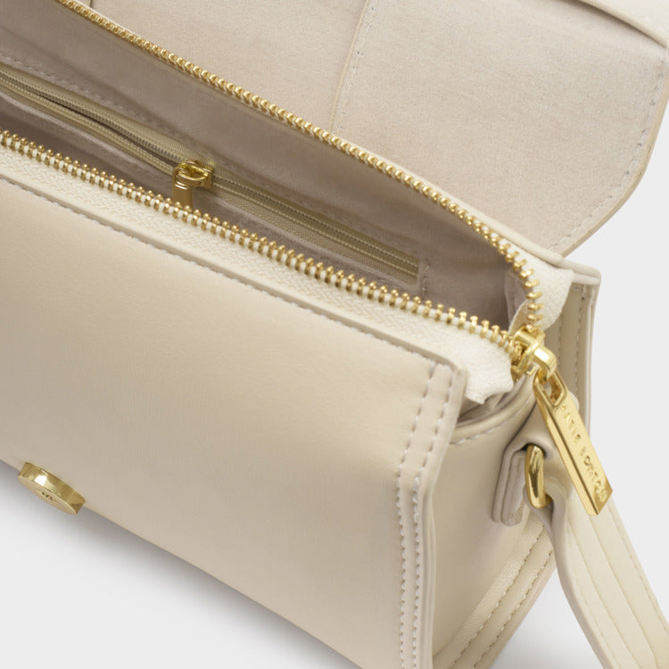 Taya Crossbody Bag Off White Suedette