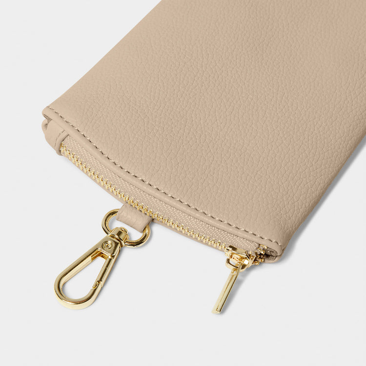 Clip-On Sunglasses Case Light Taupe