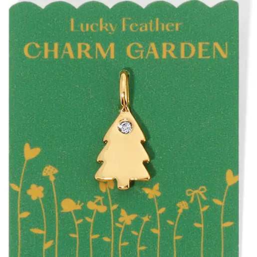 Holiday Tree Charm Garden Gold Charm