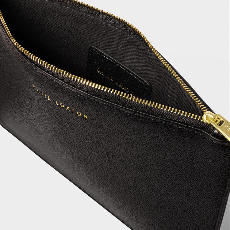 Hallie Wristlet Pouch Black