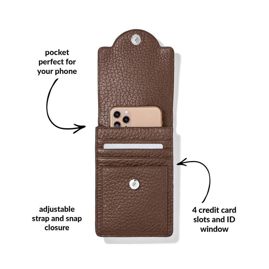 Ferrara Daytime Phone Organizer Brown