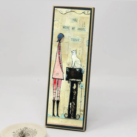 Angel 9x3 Desk Plaque