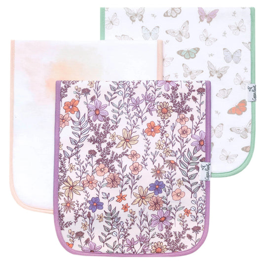 Burp Cloths Flora Set of 3