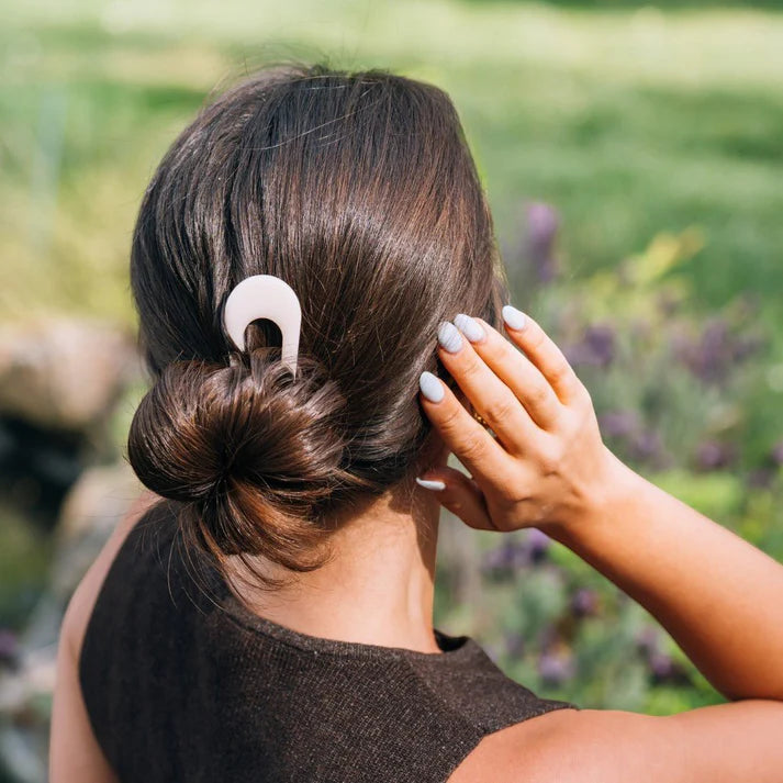 Almond Beige French Hair Pin