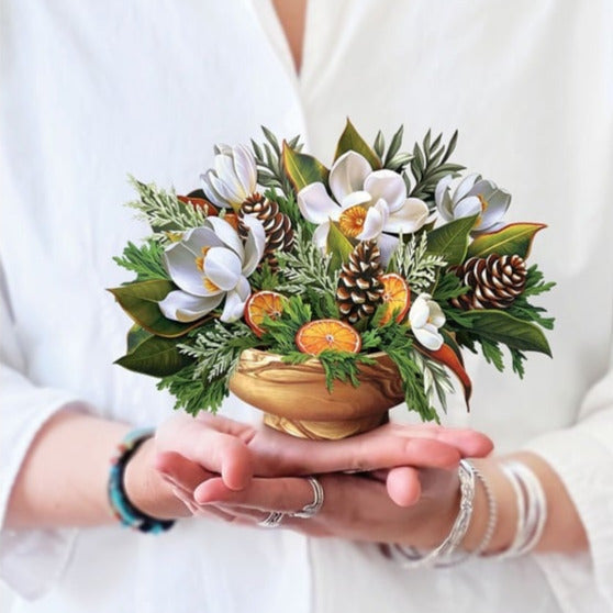 Mini Winter Magnolia Pop-up Card