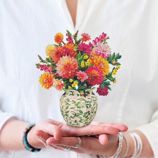 Mini Sunrise Dahlia Pop-up Card