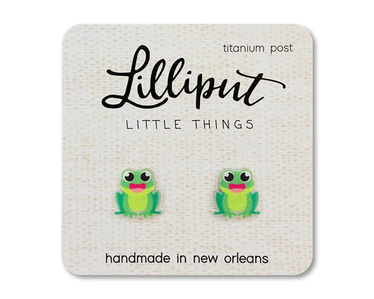 Lilliput Earrings Frog