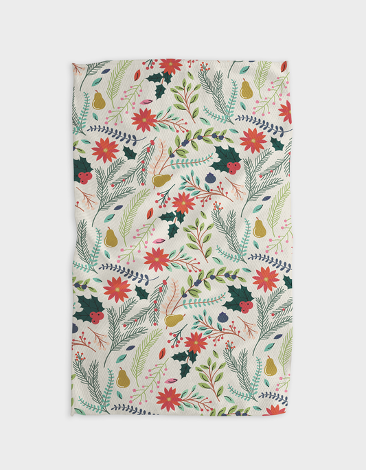 Branches Pear Light Tea Towel