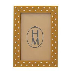 Gold Photo Frame with Polka Dots