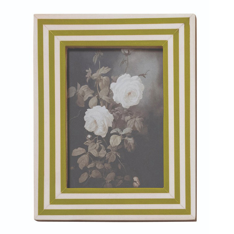 Green Striped Photo Frame