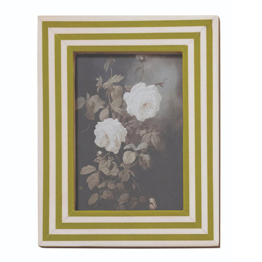 Green Striped Photo Frame