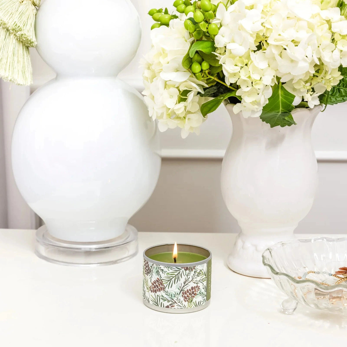Silver Spruce Tin Candle