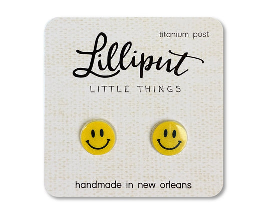 Lilliput Happy Face Earrings