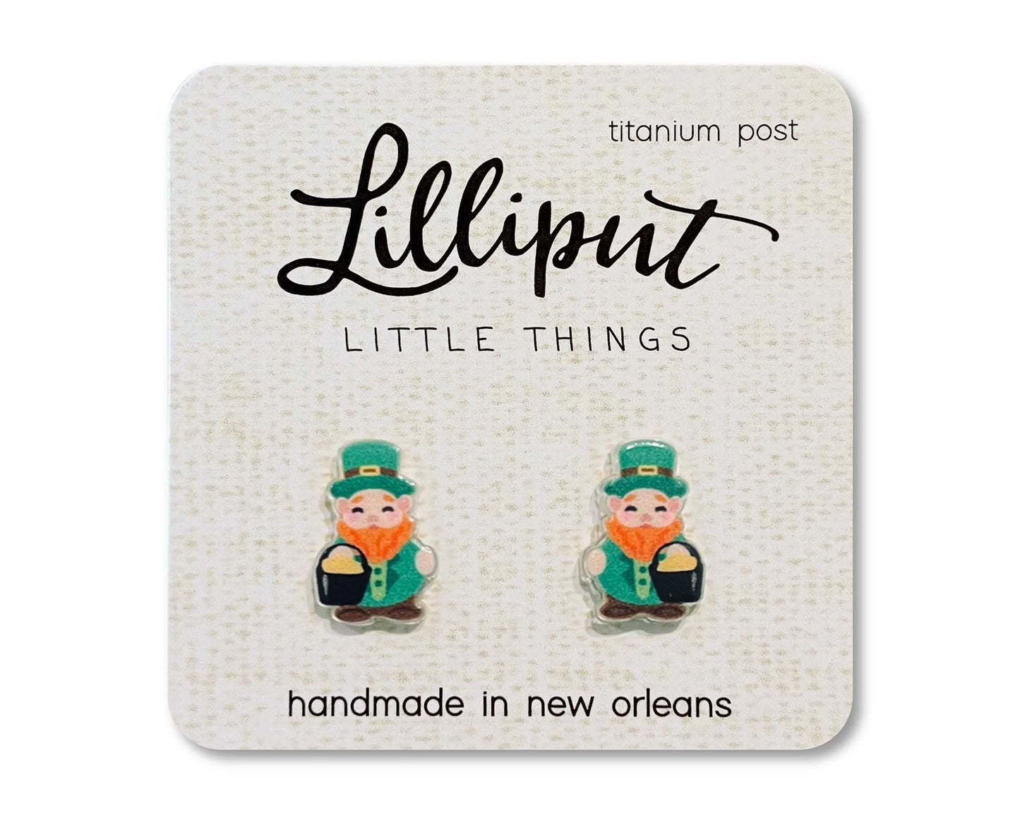 Lilliput Cute Leprechaun Earrings