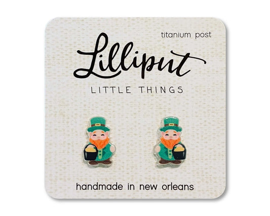 Lilliput Cute Leprechaun Earrings