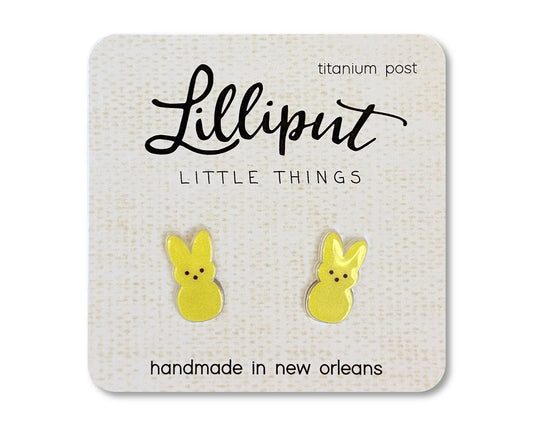 Lilliput Easter Marshmallow Bunny Earrings