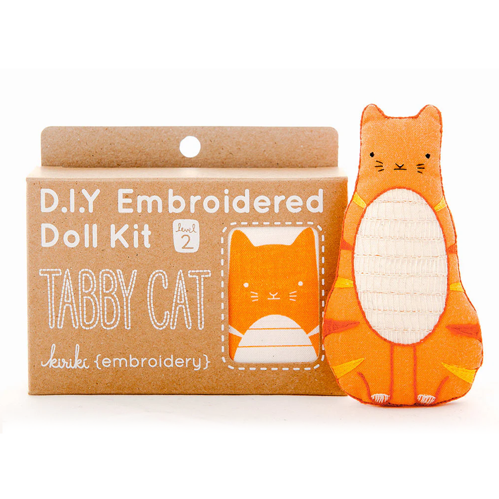 Tabby Cat Embroidery Kit