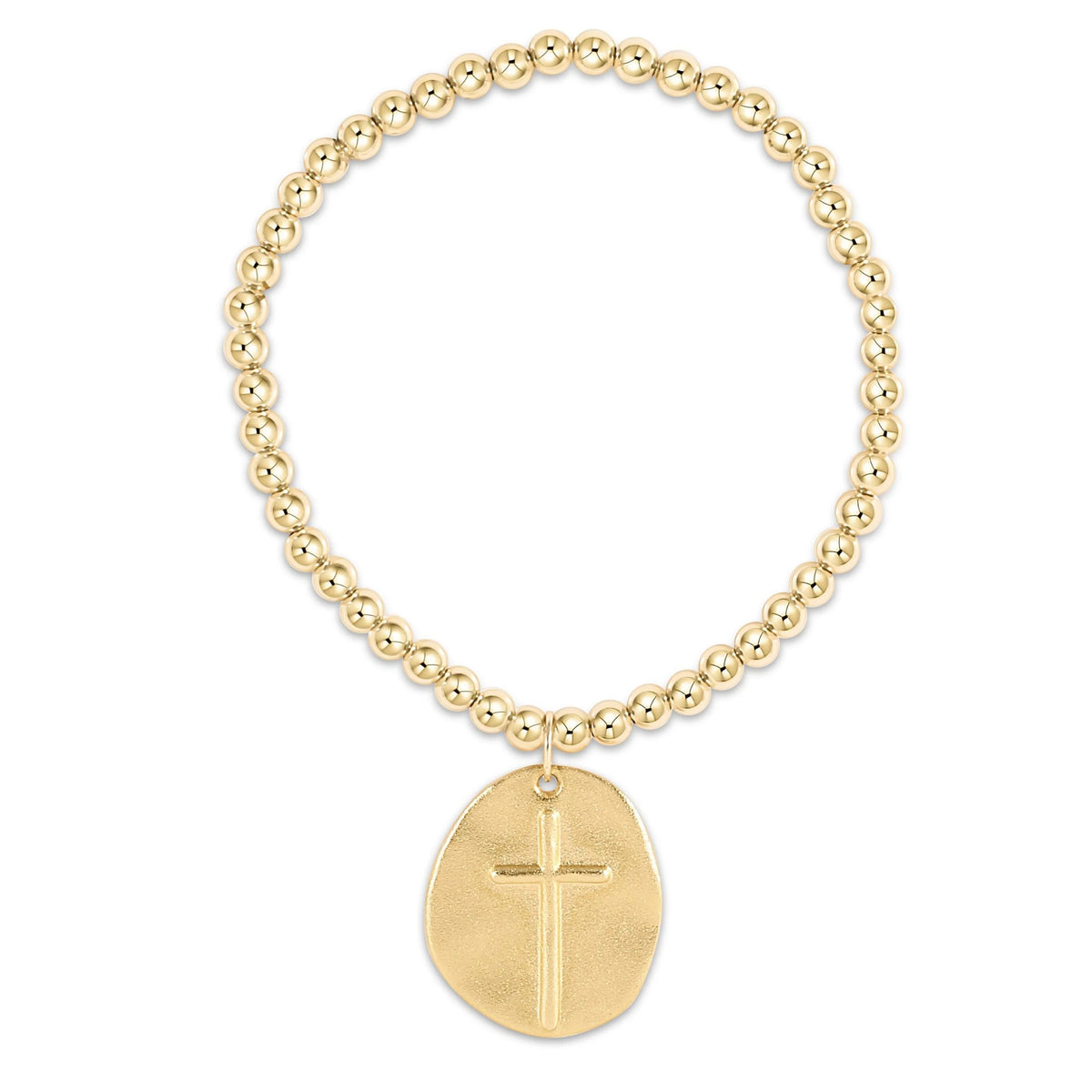 Extends Classic Gold 4mm Bracelet - Inspire Gold Disc