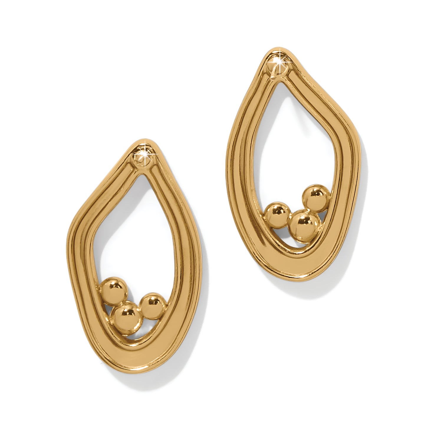 Cascade Lumina Gold Post Earrings