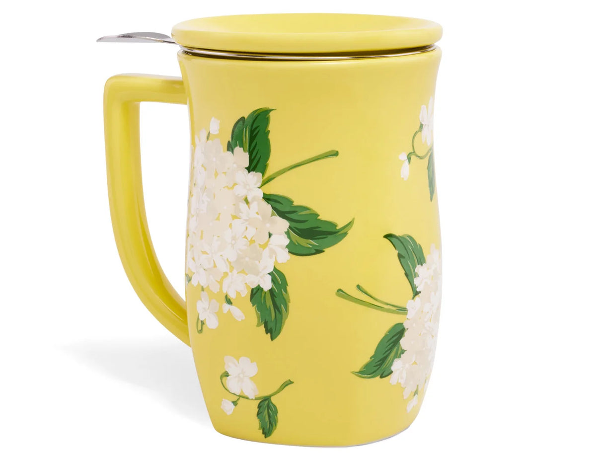 Fiore Hydrangea by Draper James Steeping Cup with Infuser