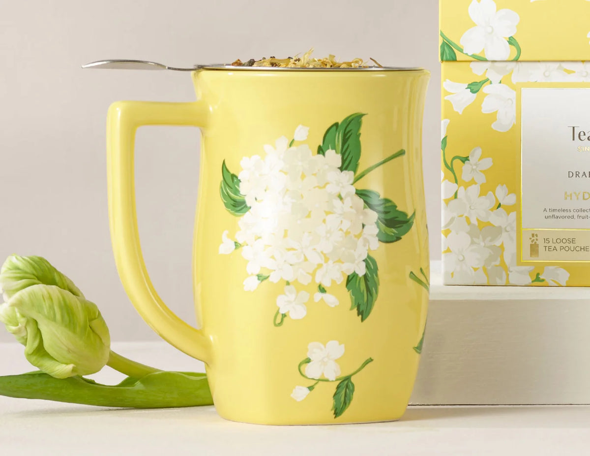 Fiore Hydrangea by Draper James Steeping Cup with Infuser