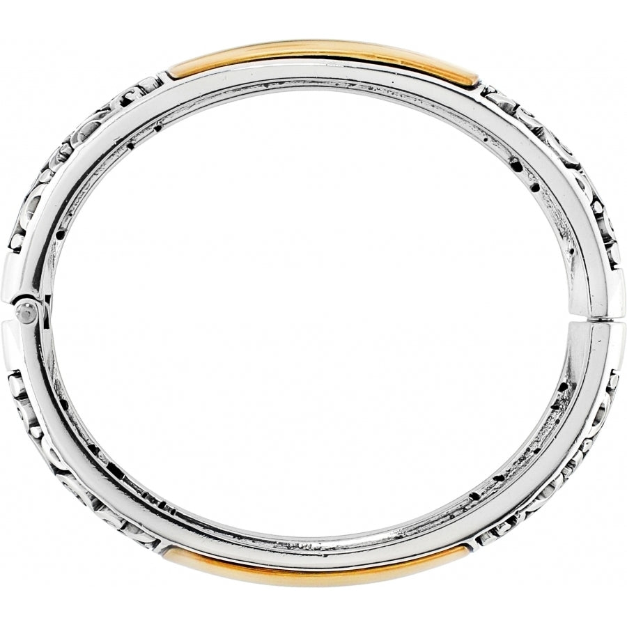 Catania Hinged Bangle Gold/Silver