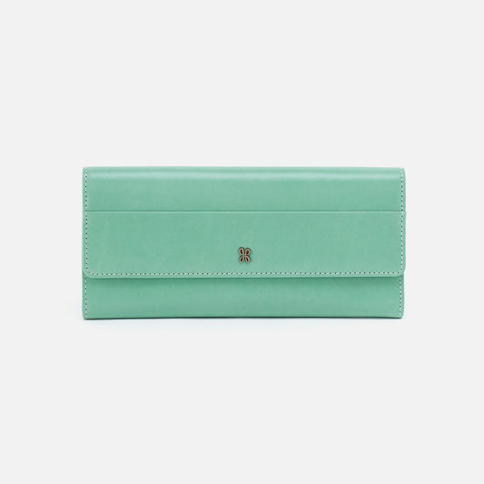 Jill Large Trifold Wallet Seaglass