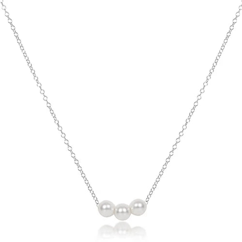 16" Necklace Sterling Joy Pearl
