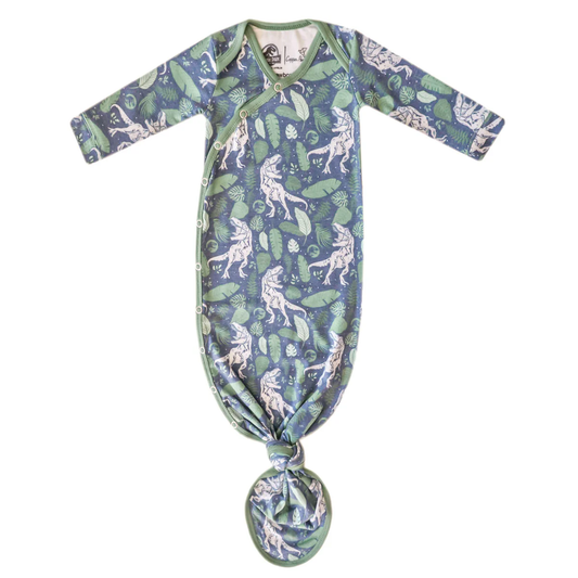 Newborn Knotted Gown Jurassic Park