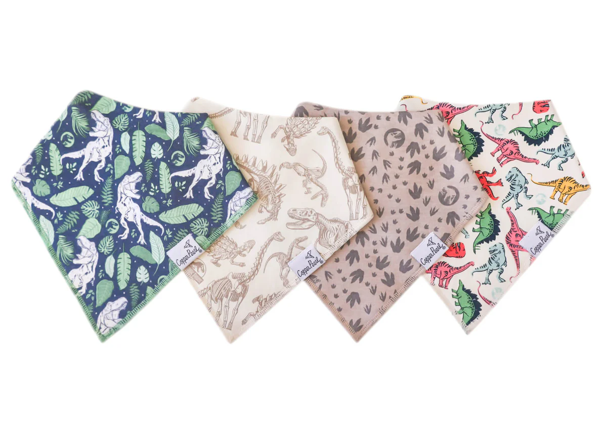 Bandana Bibs Set of 4 Jurassic Park