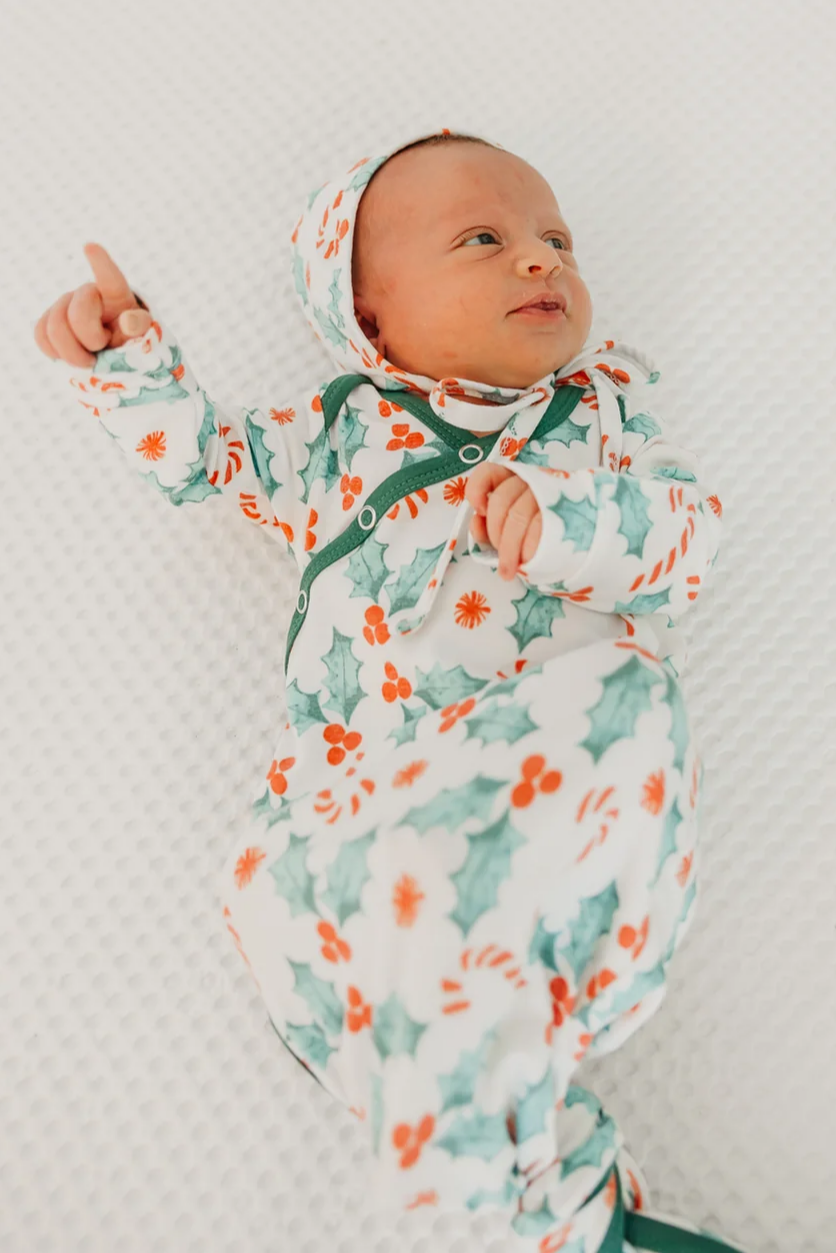 Newborn Knotted Gown Holly