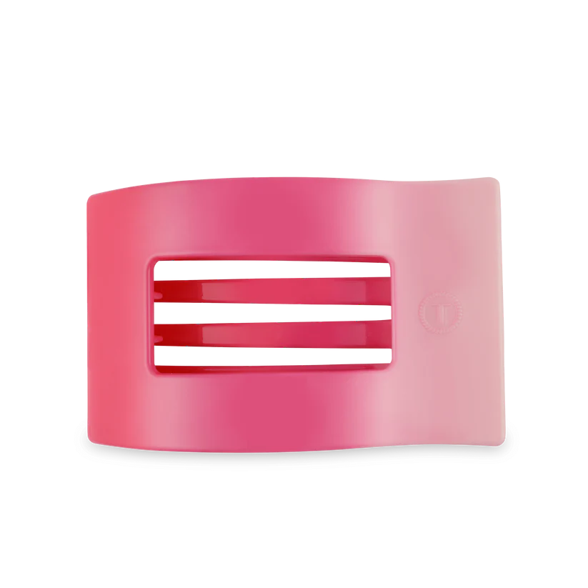 Teleties Large Flat Rectangle Hair Clip Kiss & Tell