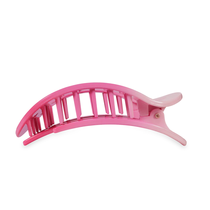 Teleties Large Flat Round Clip Kiss & Tell