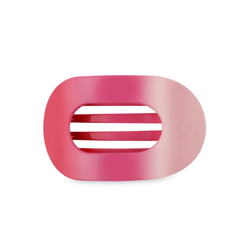 Teleties Medium Flat Round Clip Kiss & Tell