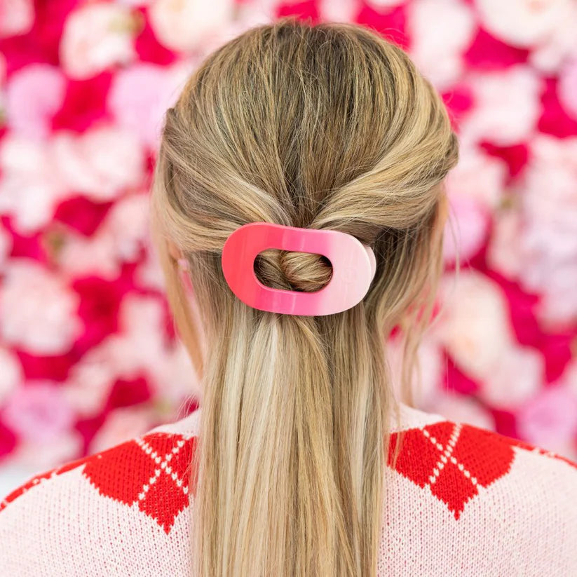 Teleties Small Flat Round Clip Kiss & Tell