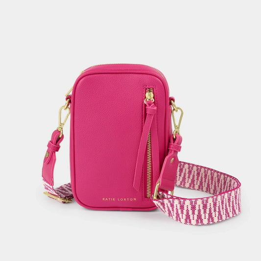 Hallie Small Crossbody Bag Fuchsia