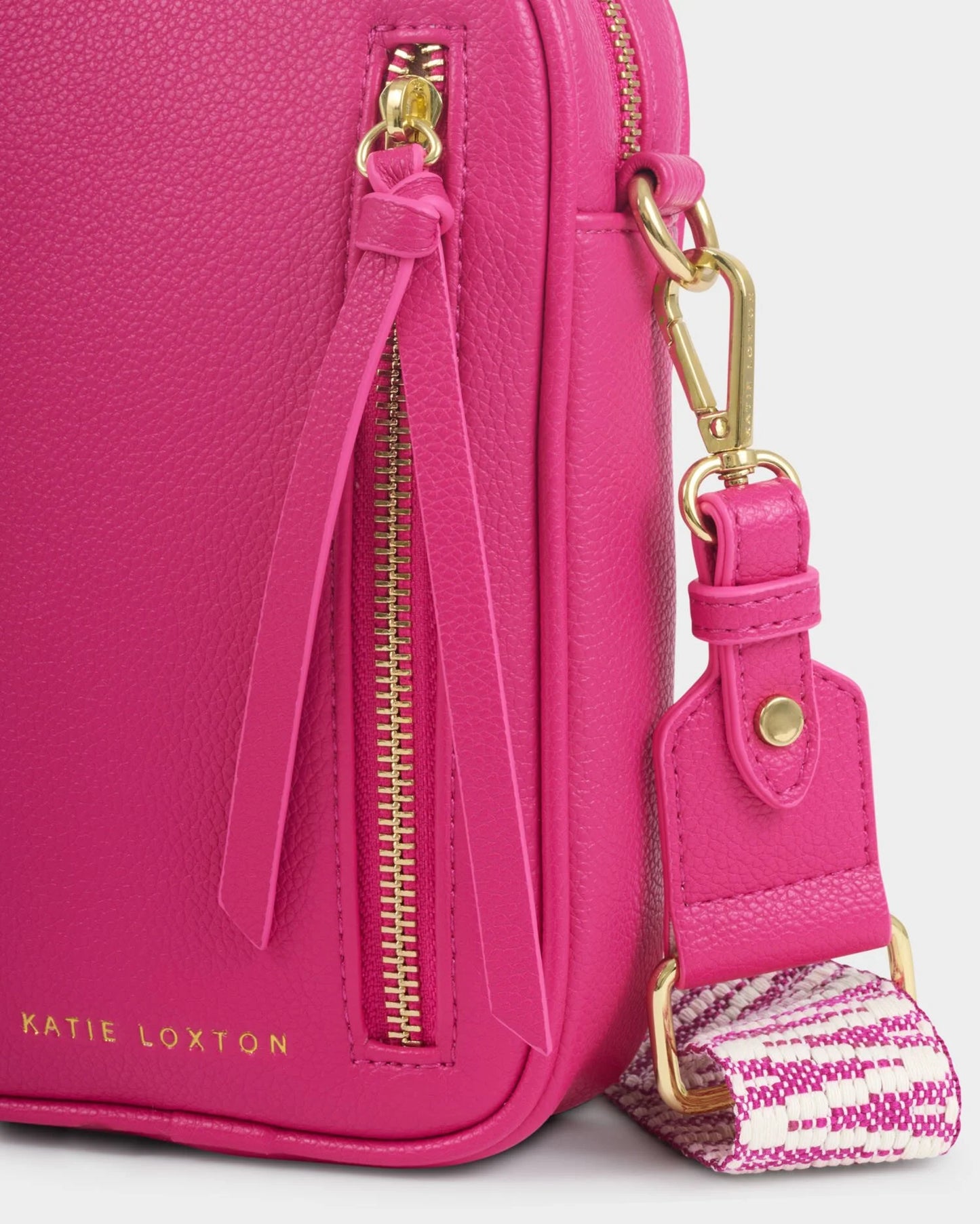 Hallie Small Crossbody Bag Fuchsia