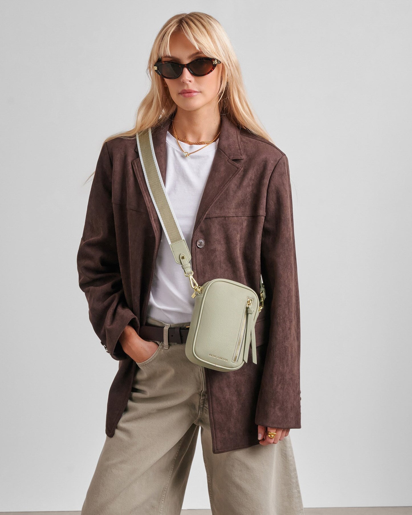 Hallie Small Crossbody Bag Green Mist