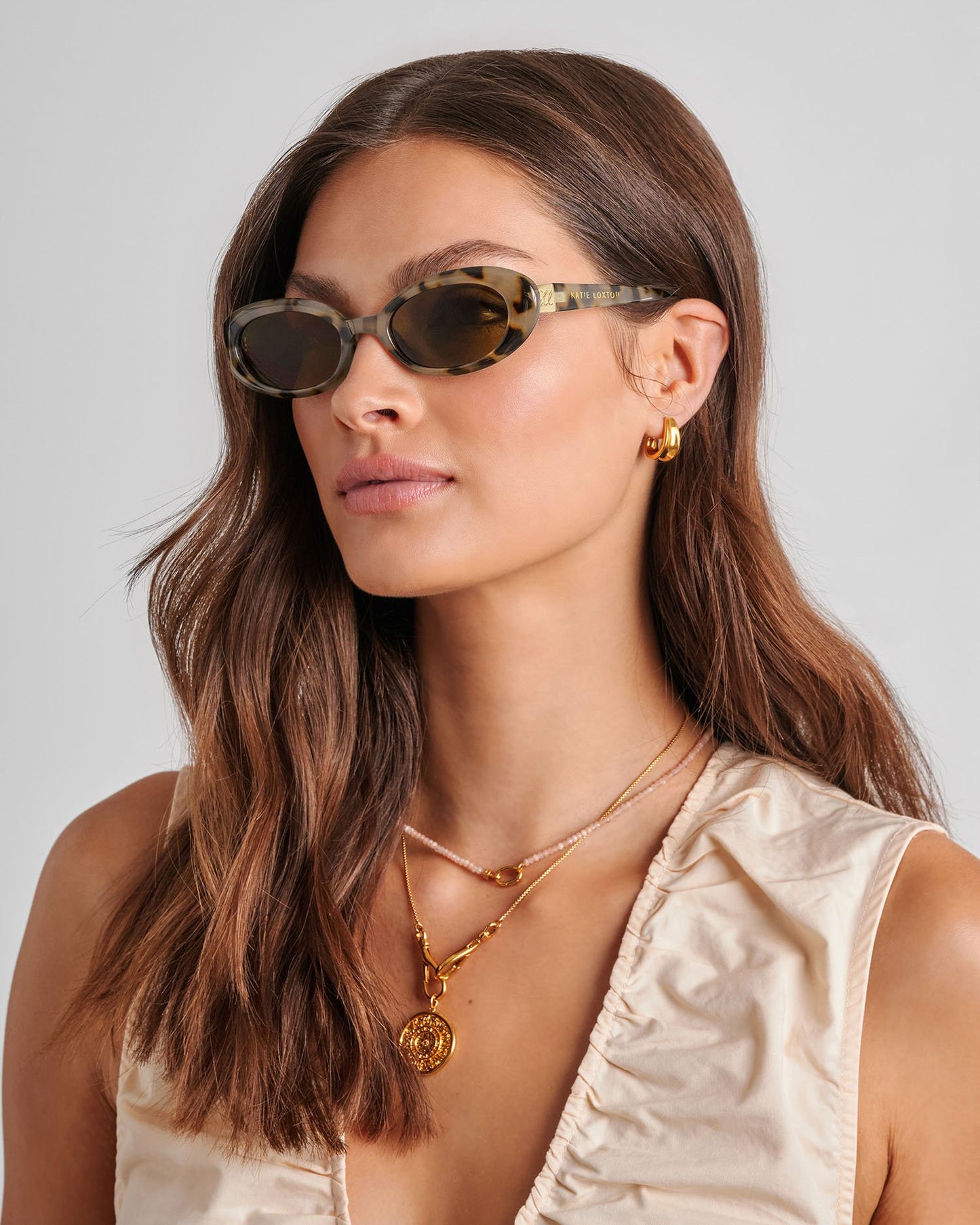 Nissi Slim Oval Sunglasses