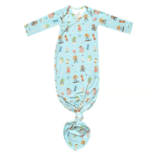 Newborn Knotted Gown Tanner