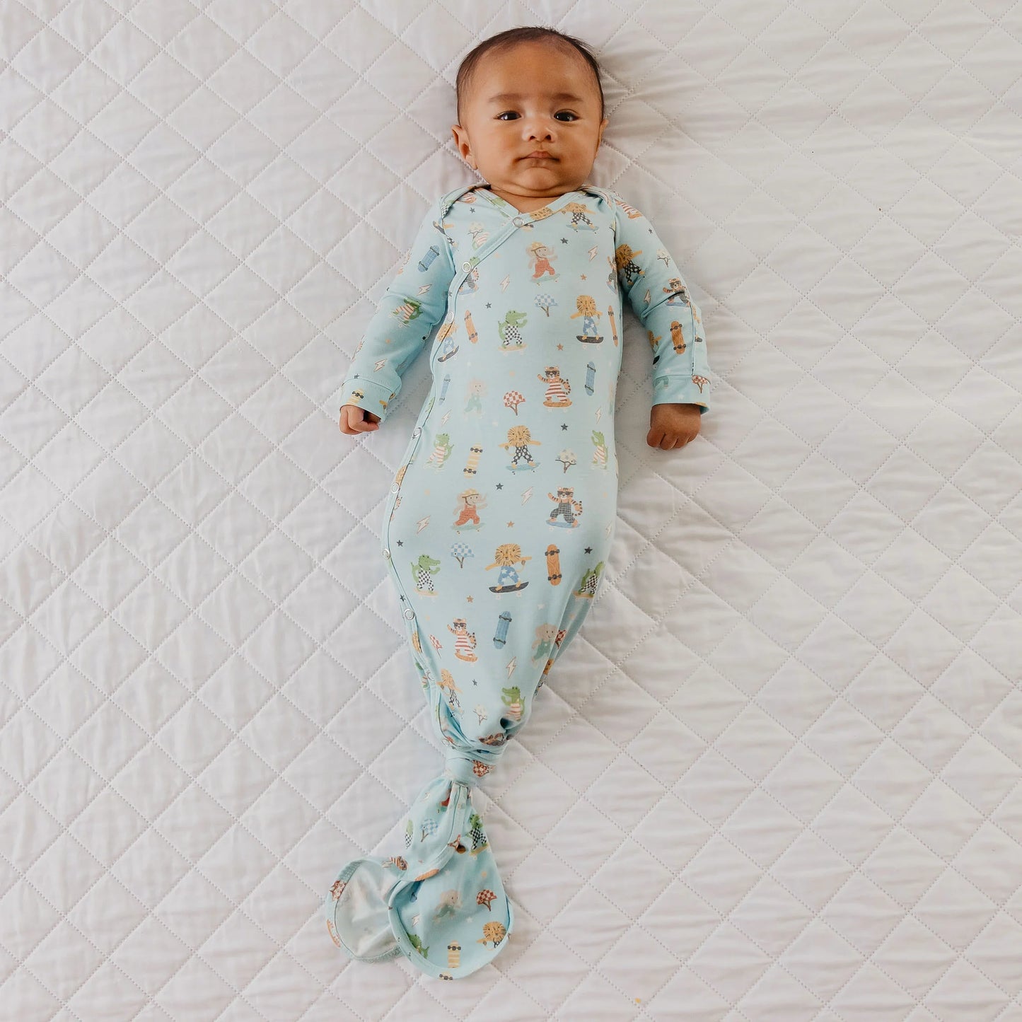 Newborn Knotted Gown Tanner