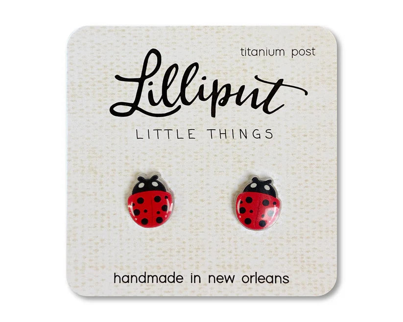 Lilliput Earrings Ladybug