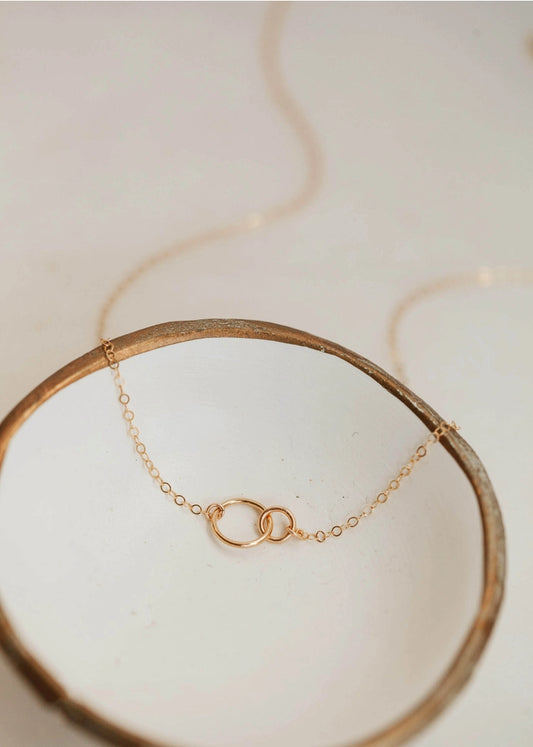 Tiny Links 16" Necklace 14kt Gold Filled