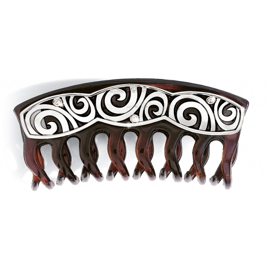 London Groove Large Hair Clip Brown