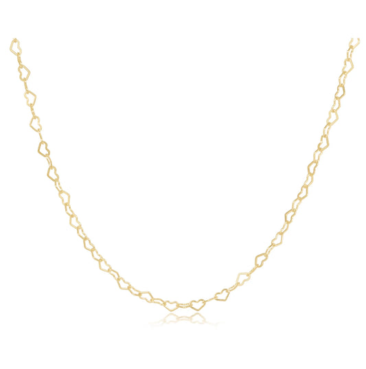 17" Choker Love Chain Gold