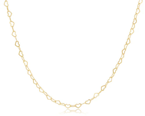 15" Choker Love Chain Gold