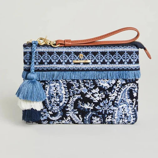 Maci Wristlet Marsh Boardwalk Paisley