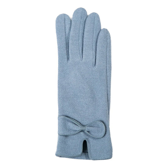 Mindy  Bow Ice Blue Glove